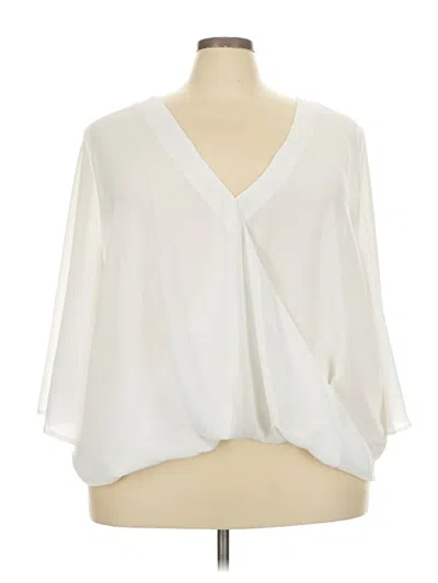 Pre-owned Asos Design 3/4 Sleeve Blouse In White