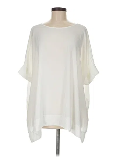 Pre-owned Asos Design 3/4 Sleeve Blouse In White