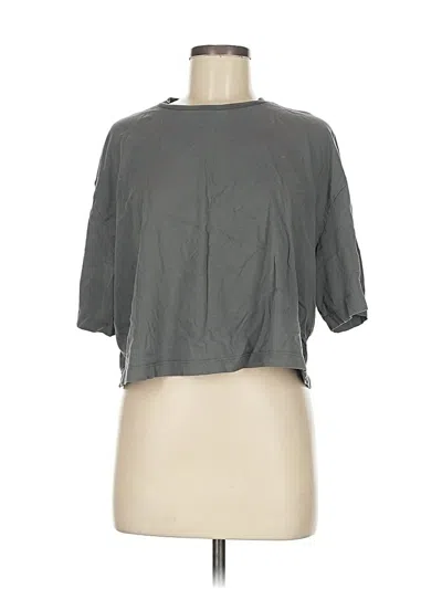 Pre-owned Asos Design 3/4 Sleeve T-shirt In Gray