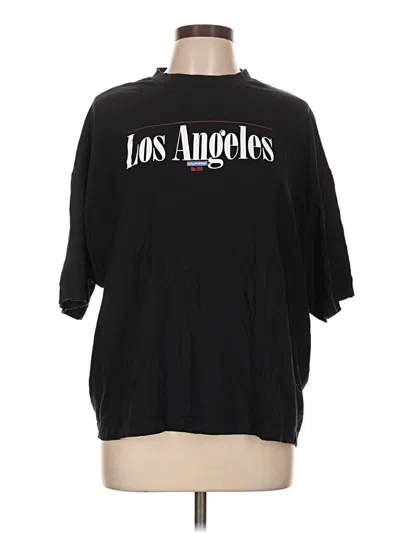 Pre-owned Asos Design 3/4 Sleeve T-shirt In Black