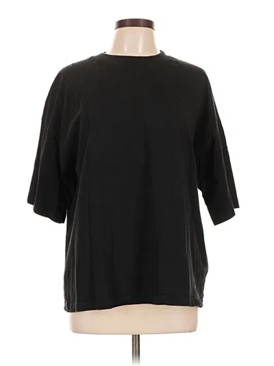 Pre-owned Asos Design 3/4 Sleeve T-shirt In Black
