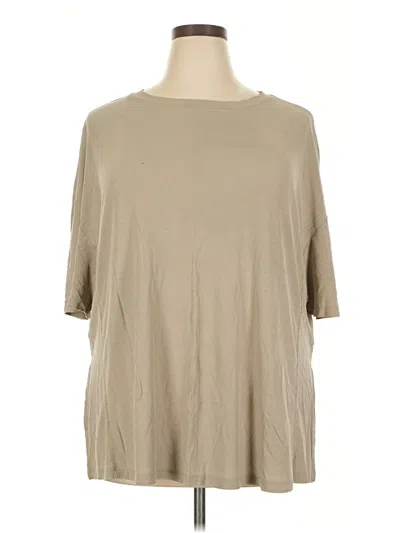 Pre-owned Asos Design 3/4 Sleeve T-shirt In Brown