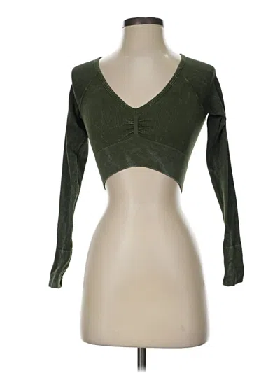 Pre-owned Asos Design 3/4 Sleeve T-shirt In Green