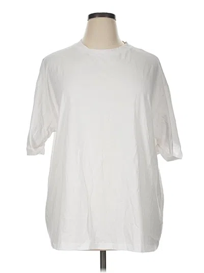Pre-owned Asos Design 3/4 Sleeve T-shirt In White