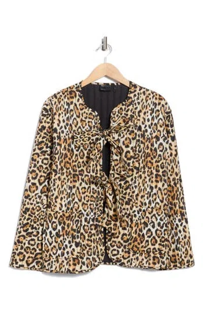 Asos Design Animal Quilted Jacket
