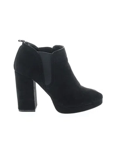Pre-owned Asos Design Ankle Boots In Black