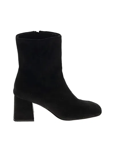Pre-owned Asos Design Ankle Boots In Black