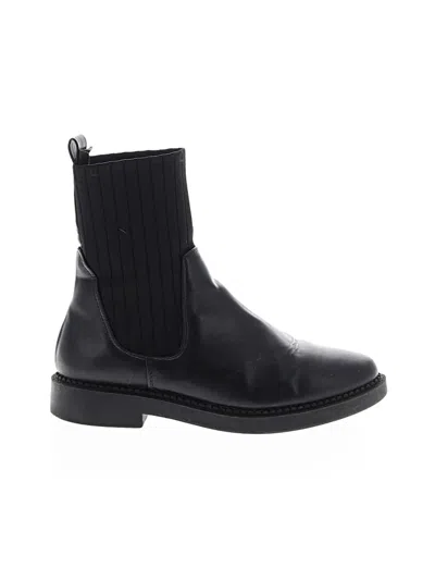 Pre-owned Asos Design Ankle Boots In Black