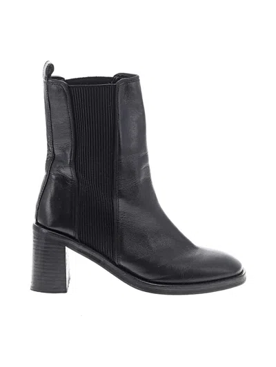 Pre-owned Asos Design Ankle Boots In Black