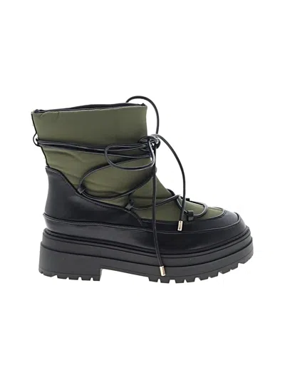 Pre-owned Asos Design Ankle Boots In Green