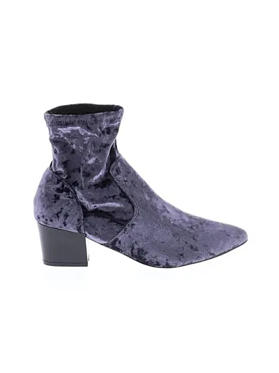 Pre-owned Asos Design Ankle Boots In Purple