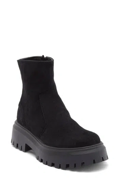 Asos Design Antigua Lug Sole Boot In Black