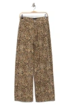 Asos Design Baggy Straight Leg Jeans In Animal Print