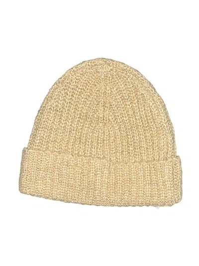Pre-owned Asos Design Beanie Hat In Tan