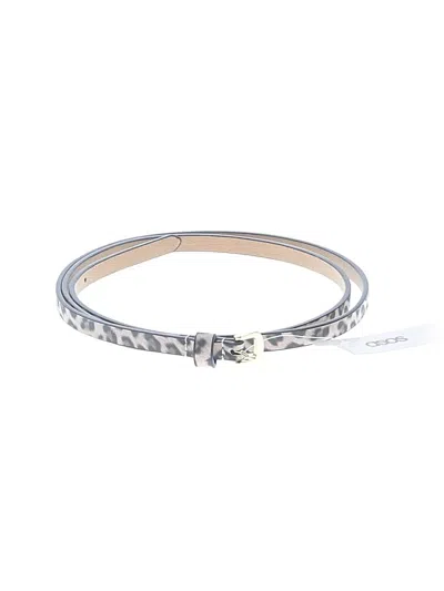 Asos Design Belt In Silver