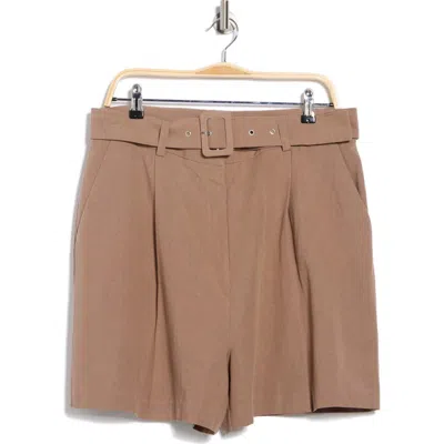 Asos Design Belted Pleated Shorts