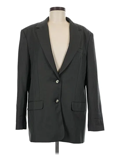 Pre-owned Asos Design Blazer Jacket In Gray