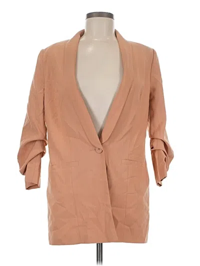 Pre-owned Asos Design Blazer Jacket In Tan
