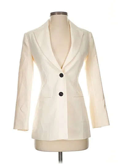 Pre-owned Asos Design Blazer Jacket In White