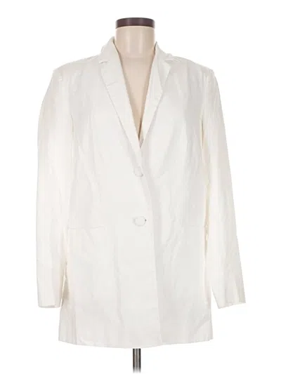 Pre-owned Asos Design Blazer Jacket In White