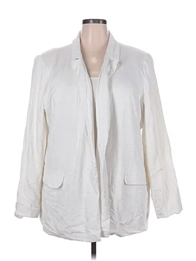 Pre-owned Asos Design Blazer Jacket In White