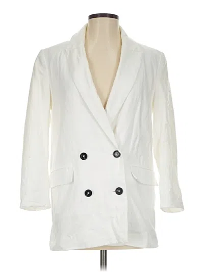 Pre-owned Asos Design Blazer Jacket In White