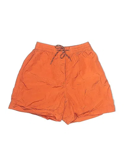 Pre-owned Asos Design Board Shorts In Orange