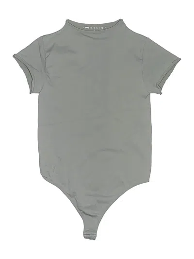 Pre-owned Asos Design Bodysuit In Gray