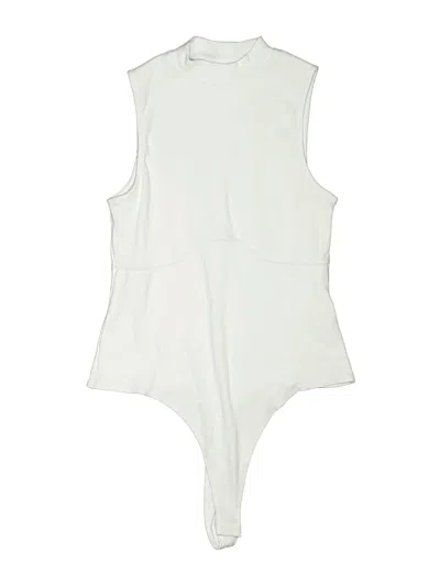 Pre-owned Asos Design Bodysuit In Ivory