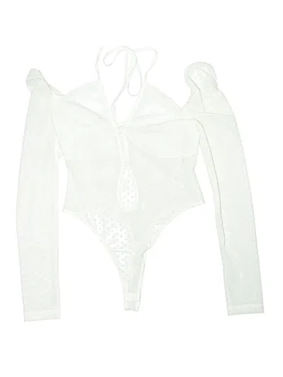 Pre-owned Asos Design Bodysuit In White
