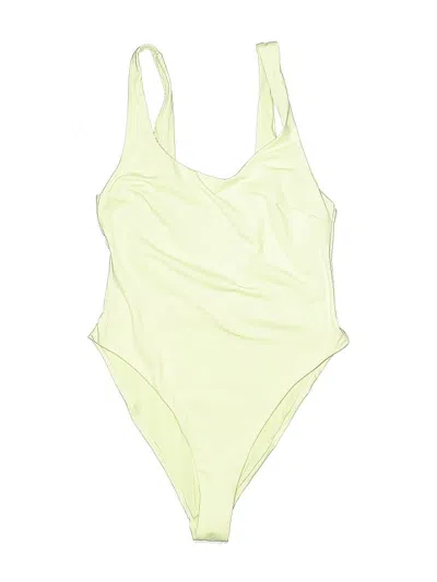 Pre-owned Asos Design Bodysuit In Yellow