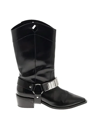 Pre-owned Asos Design Boots In Black