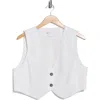 Asos Design Boxy Waistcoat In Blue