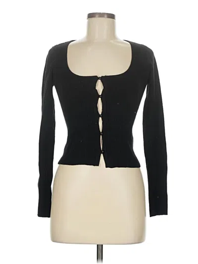 Pre-owned Asos Design Cardigan Sweater In Black