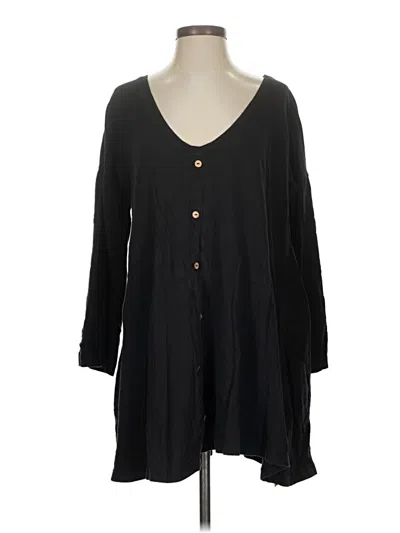 Pre-owned Asos Design Cardigan Sweater In Black