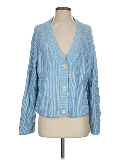 Pre-owned Asos Design Cardigan Sweater In Blue