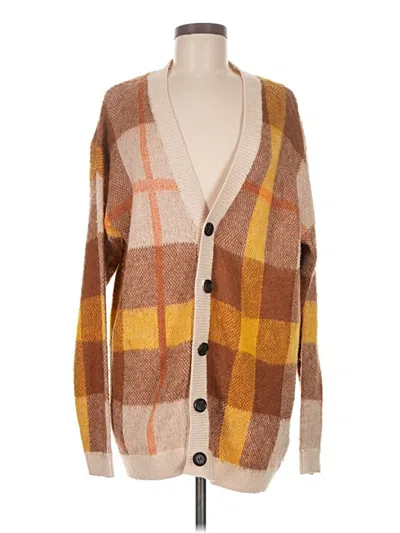 Pre-owned Asos Design Cardigan Sweater In Brown