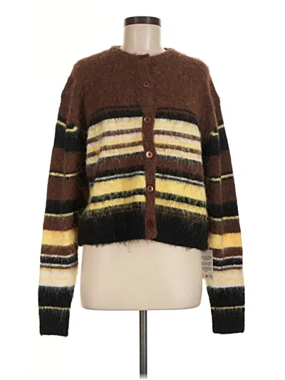 Pre-owned Asos Design Cardigan Sweater In Brown