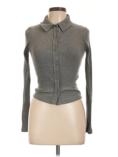 Pre-owned Asos Design Cardigan Sweater In Gray