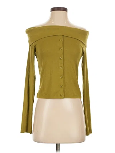 Pre-owned Asos Design Cardigan Sweater In Green
