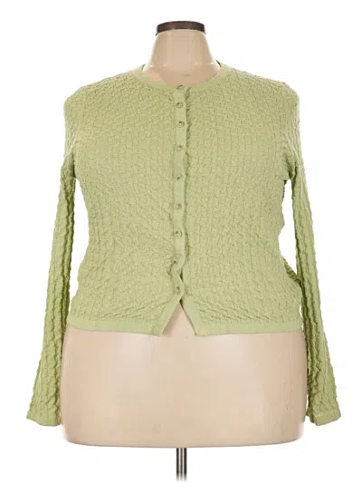 Pre-owned Asos Design Cardigan Sweater In Green