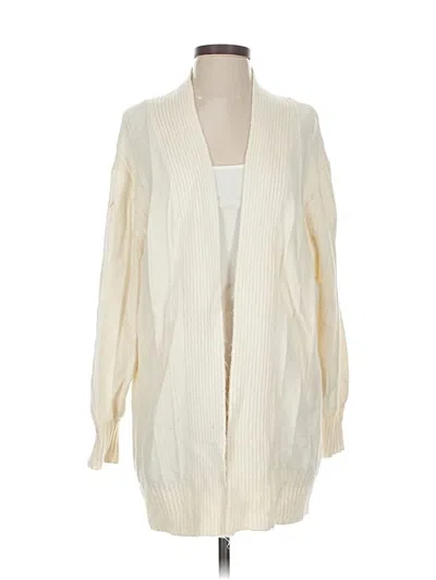 Pre-owned Asos Design Cardigan Sweater In Ivory