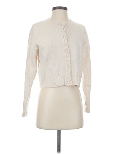 Pre-owned Asos Design Cardigan Sweater In Ivory