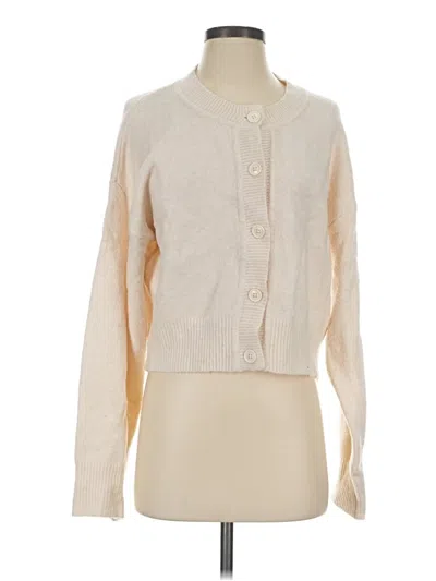 Pre-owned Asos Design Cardigan Sweater In Ivory