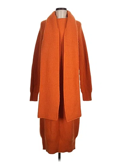 Pre-owned Asos Design Cardigan Sweater In Orange