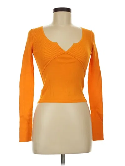 Pre-owned Asos Design Cardigan Sweater In Orange