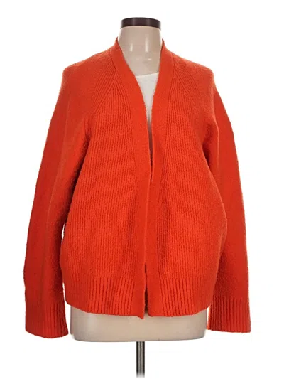 Pre-owned Asos Design Cardigan Sweater In Orange