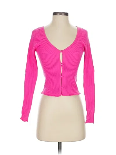 Pre-owned Asos Design Cardigan Sweater In Pink