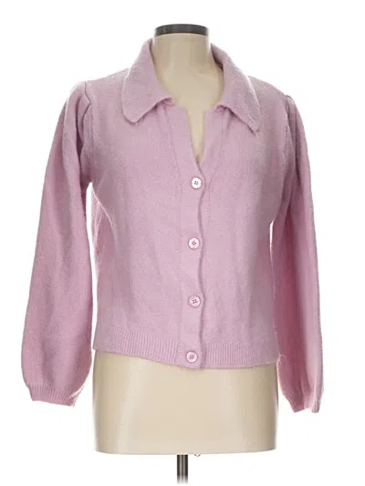 Pre-owned Asos Design Cardigan Sweater In Pink