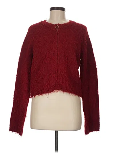 Pre-owned Asos Design Cardigan Sweater In Red